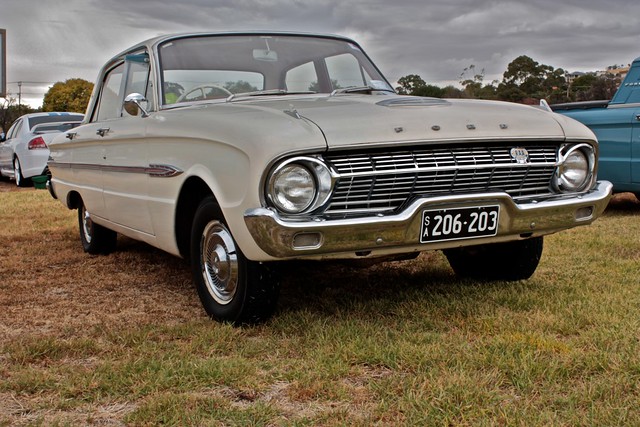 Australian 1961 Ford Falcon Sedan at the All Ford Day in Adelaide March 2010