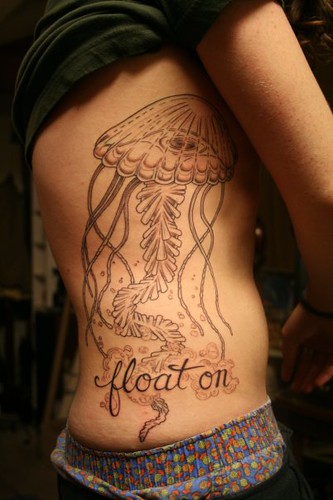 NOT MINE jellyfish tattoo