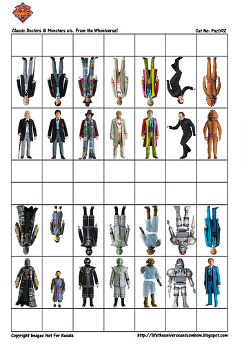Cardstock - Paz093 - Classic Doctor Who & Monsters-PaZZa
