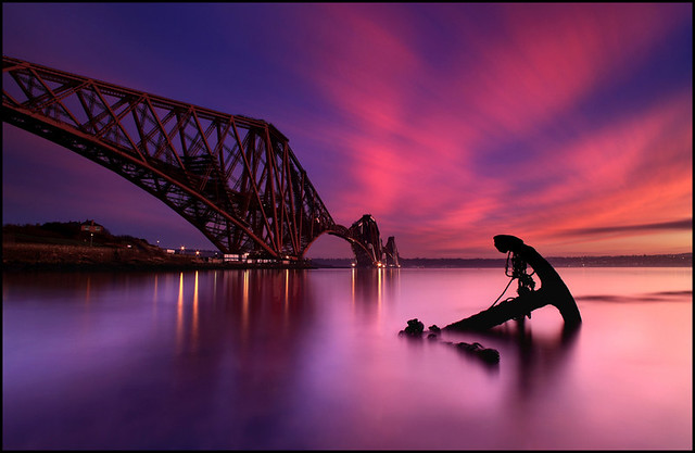 Forth Rail Bridge @ Sunset - Scotland