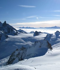 Skiing, Chamonix, France, February 2010