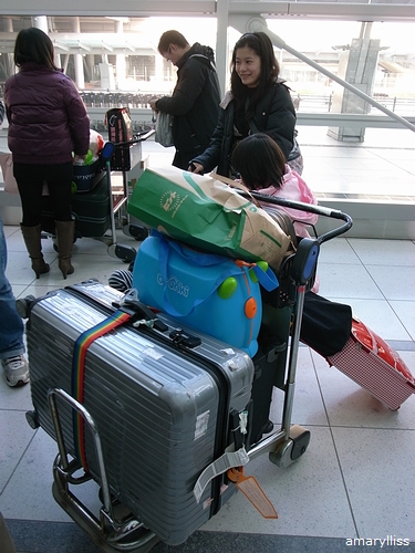 日本櫻花溫泉美食行 回國行李