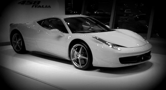 White Ferrari 458 Italia