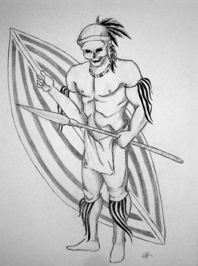 Warrior Tattoo Designs on Warrior2 Fiverr Com Gig Outline For African Warrior Tattoo