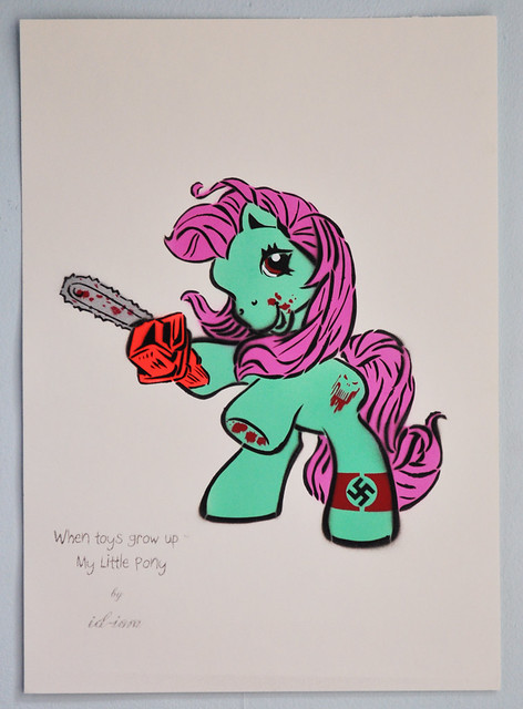 Title My Little Pony chainsaw edition Media Hand cut stencils 