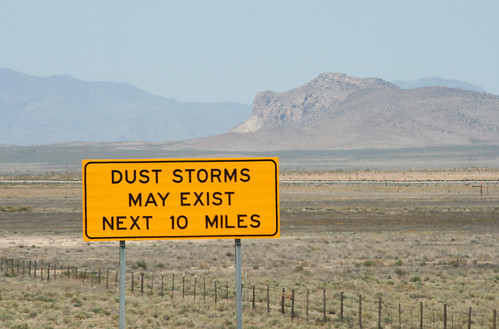 Dust storms may exist