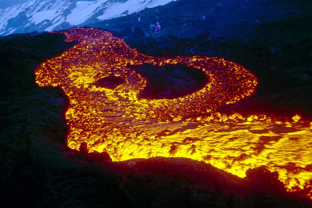 Lava flow on Etna, 11 March 1999