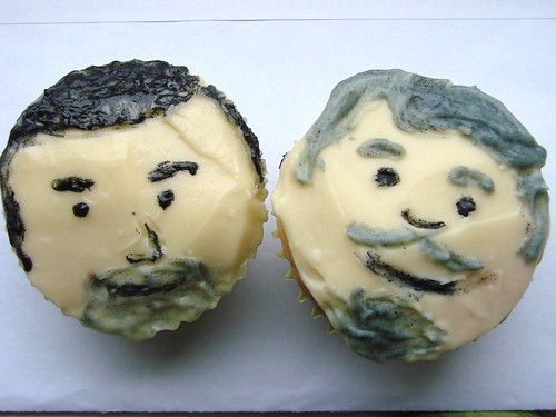 Don Draper and Bert Cooper Cupcakes