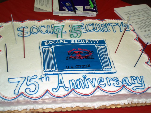 75th Birthday Cake for Social Security        