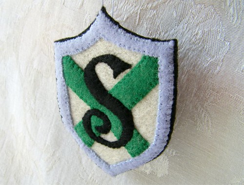 Harry Potter Slytherin Stylized Shield Felt Ornament