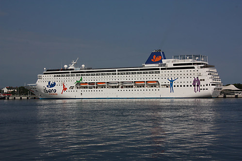 Grand Mistral (Iberocruises) at Warnemuende, Germany - 2010 by steamboatsorg