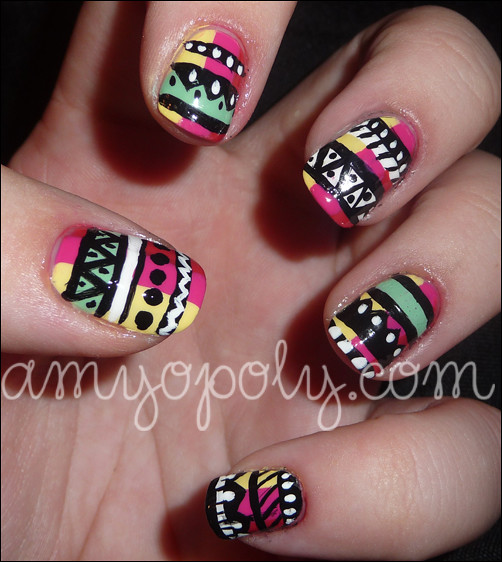 Nail Art: Aztec Nails | Flickr  Photo Sharing!