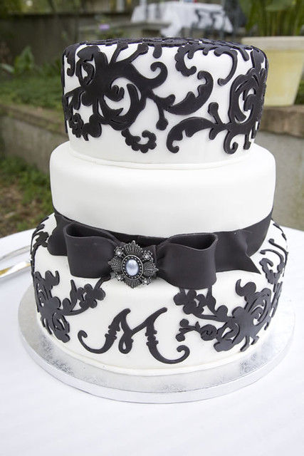 Baroque design wedding cake This is a three tier cake 12 10 and 8