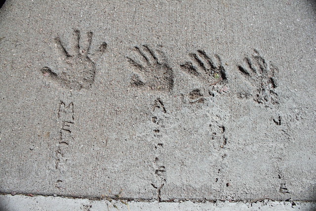 Hand Prints in Cement | Flickr - Photo Sharing!
