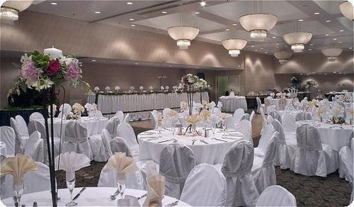Wedding Reception Setup in the Evergreen Ballroom