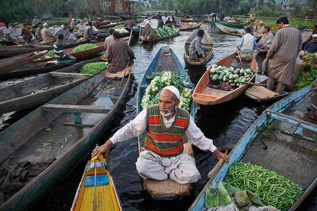 Vegetable market - Srinagar, Kashmir