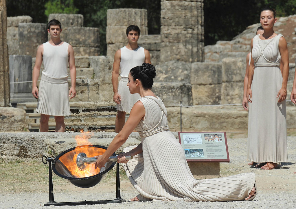 Flame Lighting Ceremony - Olympia, Greece