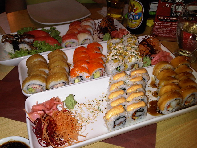 Tuesday night sushi and sashimi at Sushi Light.