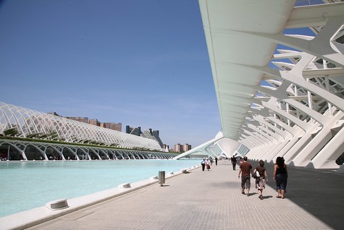 España, València : Ciudad de las Artes y las Ciencias, arch. Santiago Calatrava.