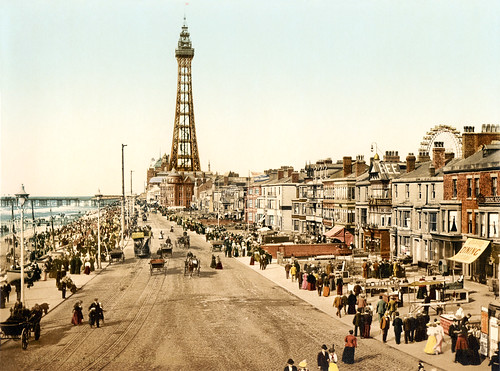 The promenade, Blackpool, Lancashire, England, ca. 1898