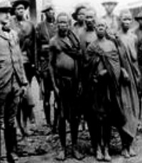 Nehanda and Kaguvi who led the First Chimurenga of the Zimbabwe Revolution to oppose British imperialism. They are shown in the custody of the settler-colonialists who robbed and exploited the country and its people for over a century from the 1890s. by Pan-African News Wire File Photos