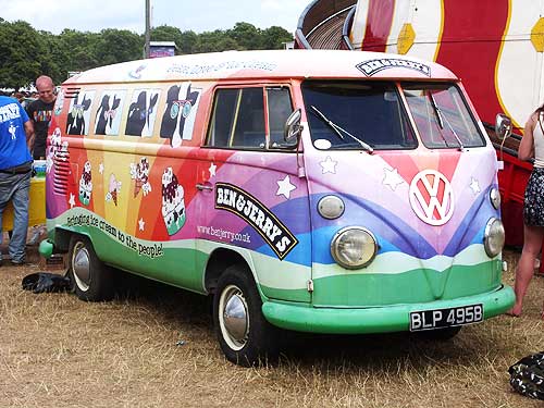 Ben Jerry's hippy van