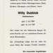 Totenzettel Dubbick, Willy â  16.07.1967
