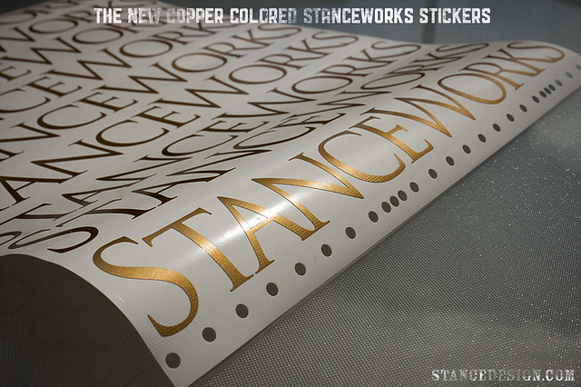 This is an example of the StanceWorks stickers cut out in the limited 