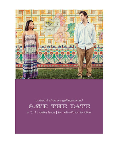 save the date photo card