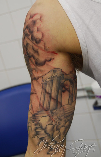 greek sleeve tattoo