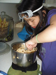 Mixing the Rice Krispies