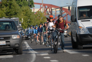 Bike traffic on N. Interstate