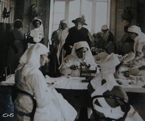 Cholmondley Family visits a local hospital 1916 by Stocker Images