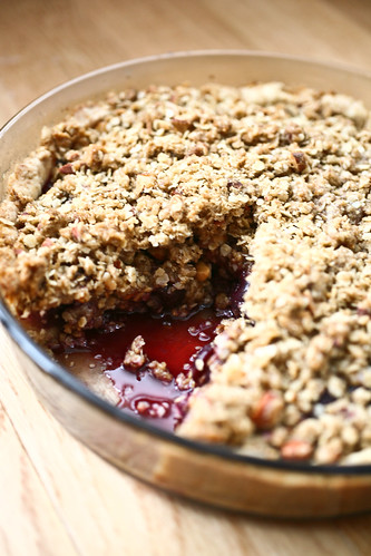 Cherry Crumble Pie Inspired by Shauna (@glutenfreegirl)