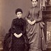 Two women with beautiful dresses