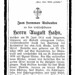 Totenzettel Hahn, August â  29.06.1914
