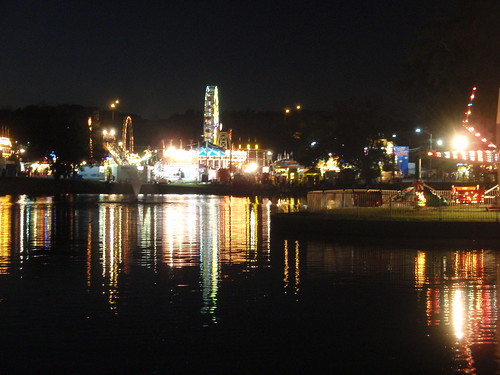 the fair at night