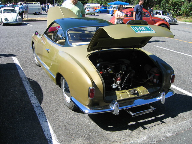 1957 Karmann Ghia Coupe Last show for me for this car which has one many