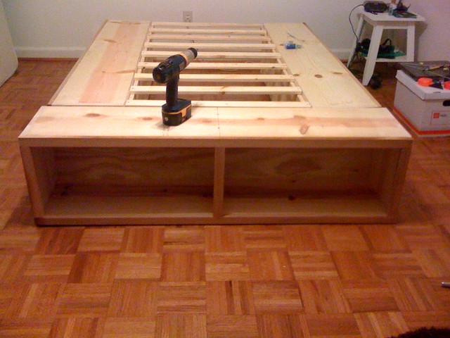 Wood Storage Bed Plans