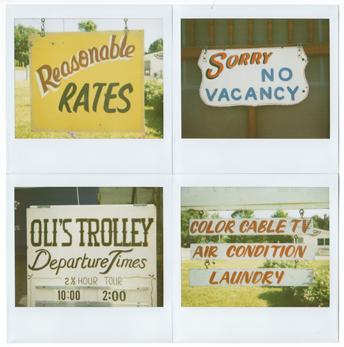 Vernacular Typography Polaroids by onpaperwings