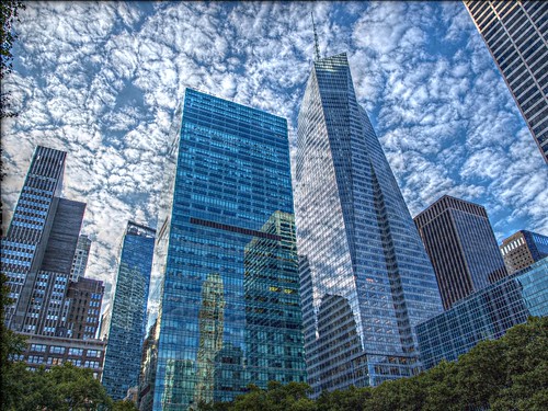 Manhattan's buildings reflections