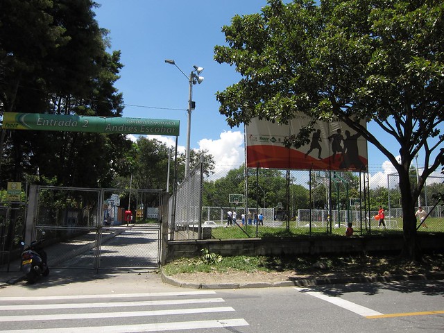 Across the street is Unidad Deportivo de Belen -- a popular outdoor sports complex.