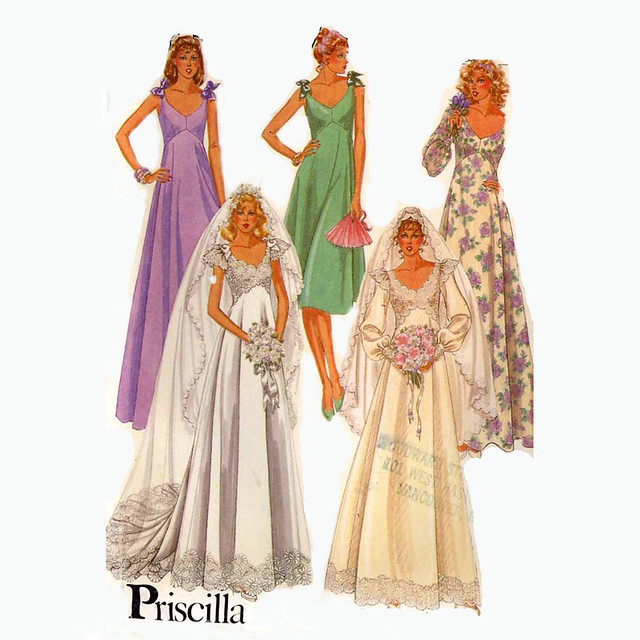 McCall's 7394 wedding dress Vintage wedding gown pattern 70s