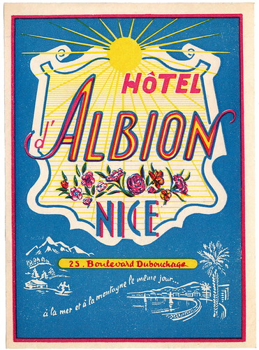 Francia - Nizza - Hotel d'Albion by Luggage Labels by b-effe