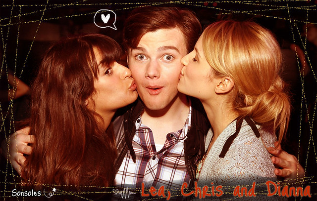 PICTURED Lea Michele Chris Colfer Dianna Agron PHOTO by Sara Jaye 