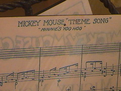 Mickey Mouse "Theme Song" — "Minnie's Yoo Hoo", Celebration store window, Main Street U.S.A., Disneyland®, Anaheim, California, 2008.08.08 11:28