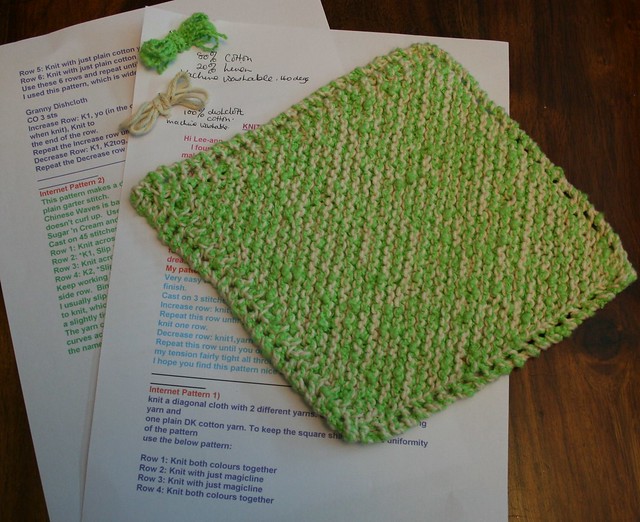 Free Butterfly Dish Or Face Cloth Knitting Pattern