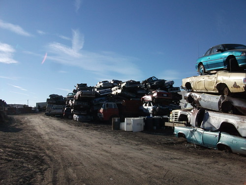 Cars Ready for Recycling