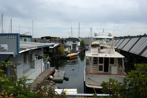 Seattle Houseboats Lake Union by pianowerk