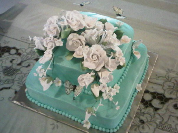 Tiffany Blue Wedding Cake For inquiries pls email aimishaz yahoocom